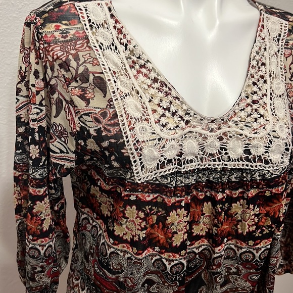 Unity World Wear Boho Shirt Sz L - Picture 2 of 8